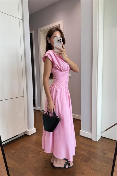 TASARIM PEMBE ELBİSE