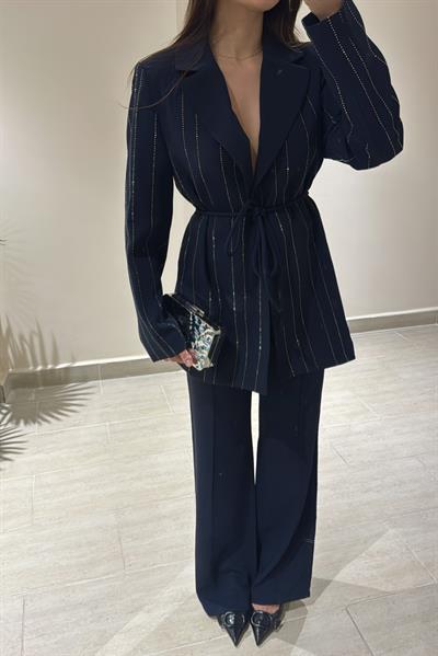 TAŞLI BLAZER PANTOLON  TAKIM