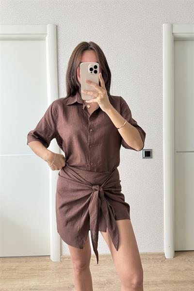 ZARA ETEKLİ TAKIM KAHVE