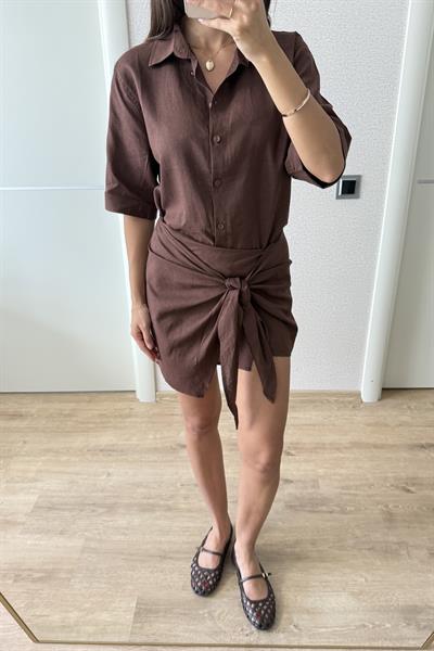 ZARA ETEKLİ TAKIM KAHVE