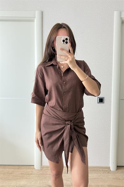 ZARA ETEKLİ TAKIM KAHVE