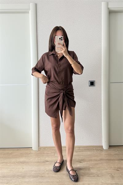 ZARA ETEKLİ TAKIM KAHVE