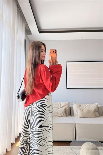 ZEBRA MİDİ ETEK