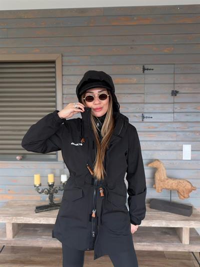 Baskılı İçi Polarlı Mont