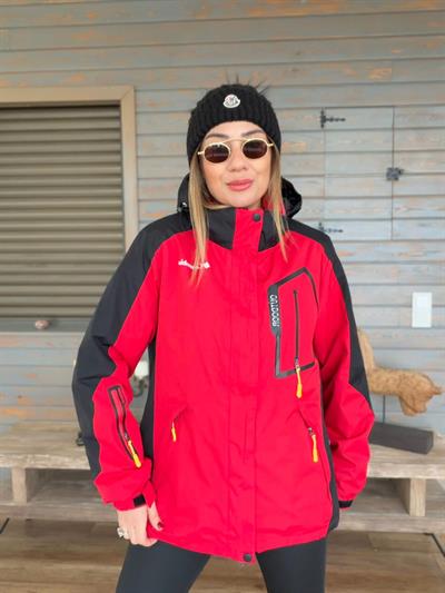 Baskılı İçi Polarlı Mont