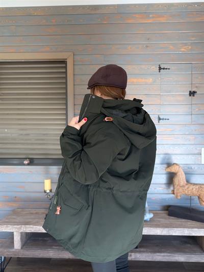 Baskılı İçi Polarlı Mont