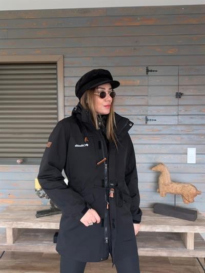 Baskılı İçi Polarlı Mont