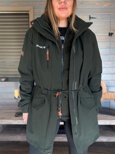 Baskılı İçi Polarlı Mont