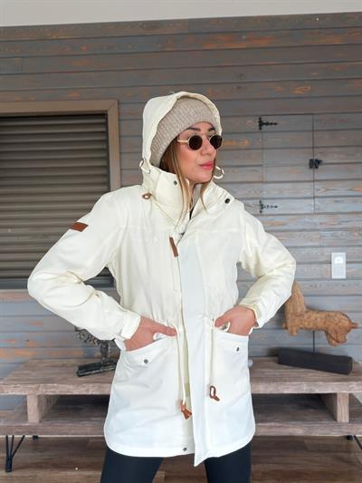 Baskılı İçi Polarlı Mont