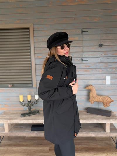 Baskılı İçi Polarlı Mont