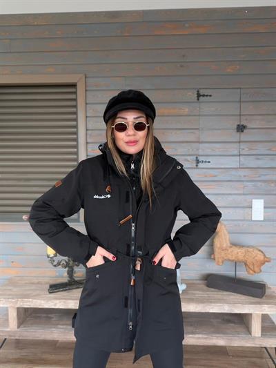 Baskılı İçi Polarlı Mont