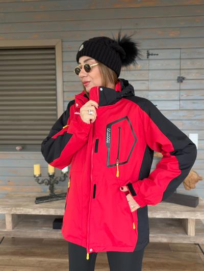 Baskılı İçi Polarlı Mont