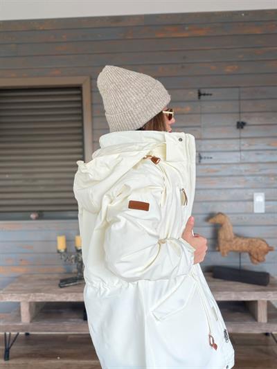 Baskılı İçi Polarlı Mont