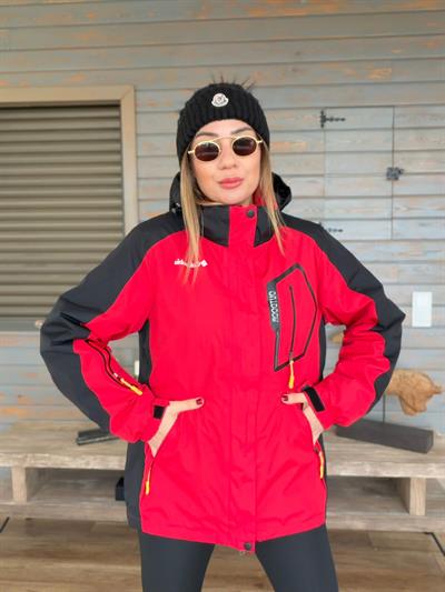 Baskılı İçi Polarlı Mont