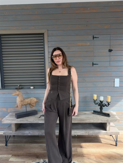 Dikme Metal Logolu Yelek Pantolon Takım