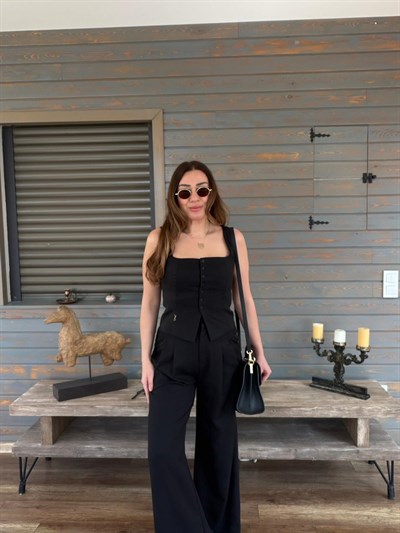 Dikme Metal Logolu Yelek Pantolon Takım