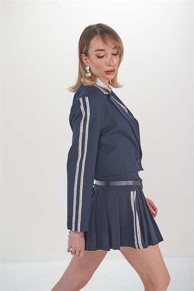 Gırls Have To Pover  Baskılı Blazer Ceket