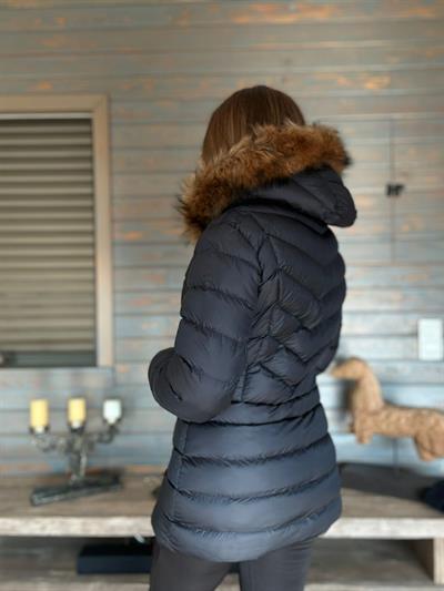 Kolda Nakış Logolu Kapşonu Kürklü Micro Jel Mont