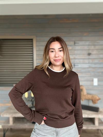 Nakış Logolu Çift Yakalı Basic Triko