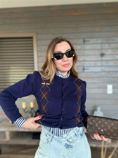 Nakış Logolu Dijital Baskılı Hırka