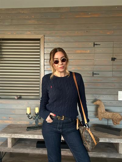 Nakış Logolu Örme Kazak