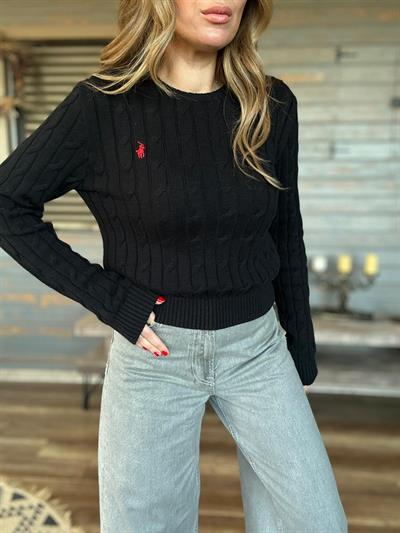 Nakış Logolu Örme Kazak