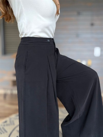 Nakış Logolu Palazza Pantolon