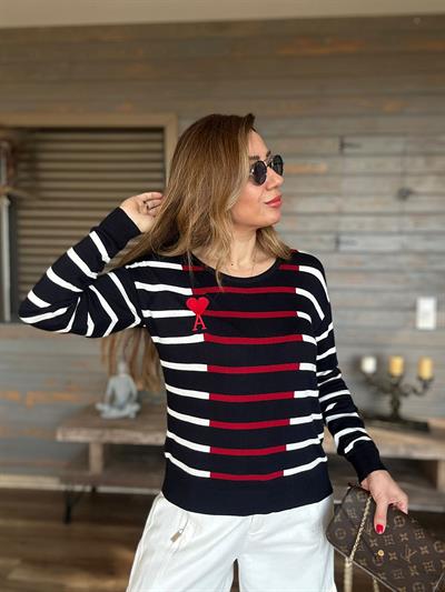 Nakış Logolu Triko Kazak