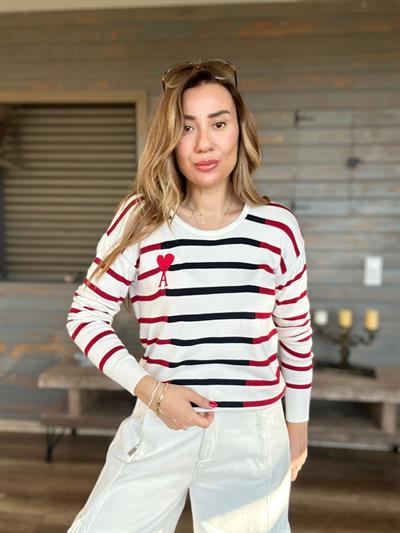 Nakış Logolu Triko Kazak