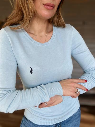 Nakış Logolu Triko Kazak