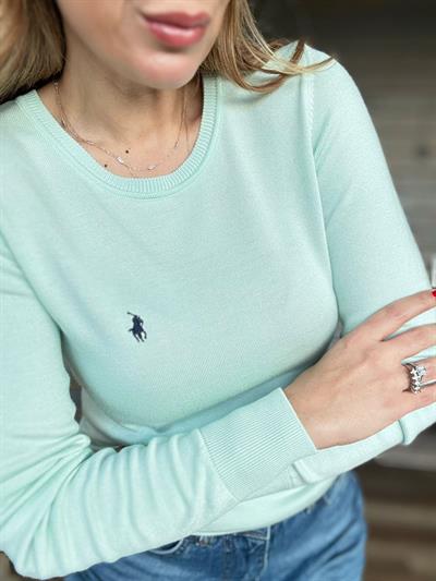 Nakış Logolu Triko Kazak