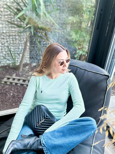 Nakış Logolu Triko Kazak