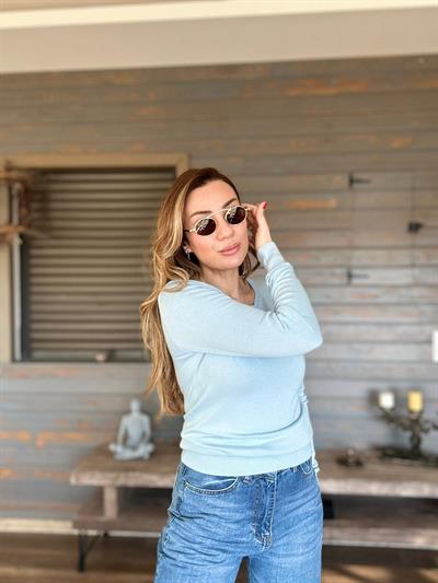 Nakış Logolu Triko Kazak