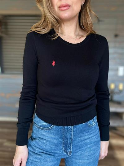 Nakış Logolu Triko Kazak