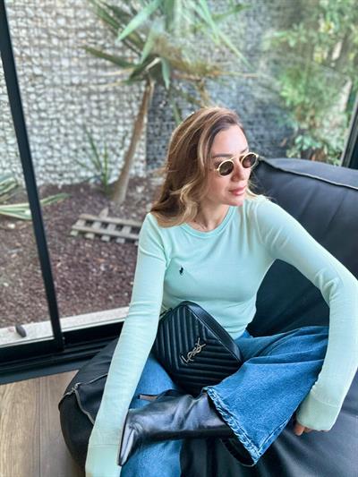 Nakış Logolu Triko Kazak