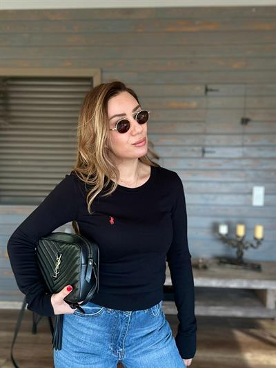 Nakış Logolu Triko Kazak