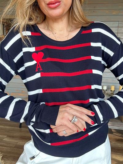 Nakış Logolu Triko Kazak