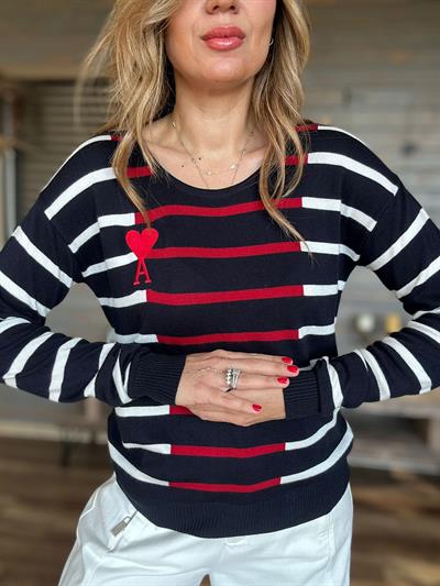 Nakış Logolu Triko Kazak