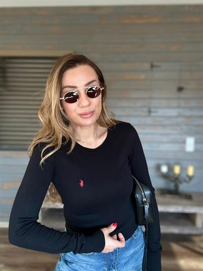 Nakış Logolu Triko Kazak