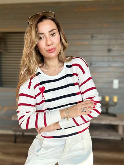 Nakış Logolu Triko Kazak