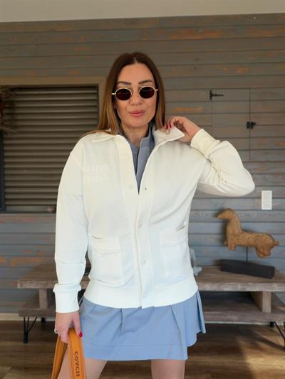 Nakış Logolu Yakalı Ceket