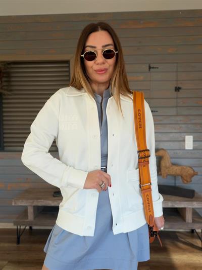 Nakış Logolu Yakalı Ceket