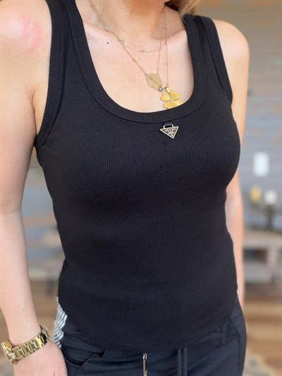 Ön Orta Metal Logolu Askılı Body