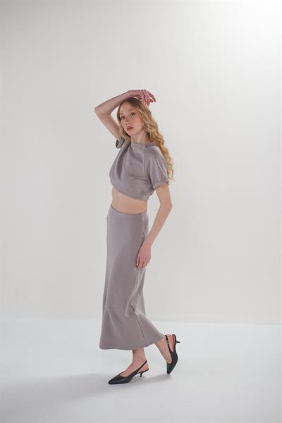 Palamo İndiqio Crop Etek Takım