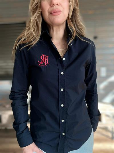 Pamuk Kumaş Nakış Logolu Gömlek