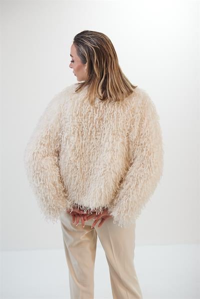 Püskül Detaylı Kısa İthal Ceket