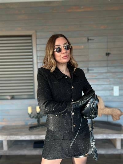 Tüvit Etek Ceket Takım