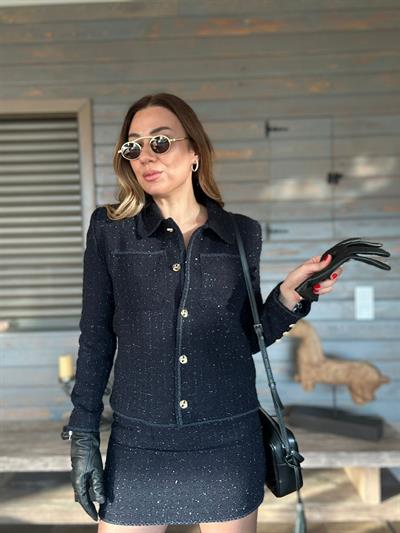 Tüvit Etek Ceket Takım