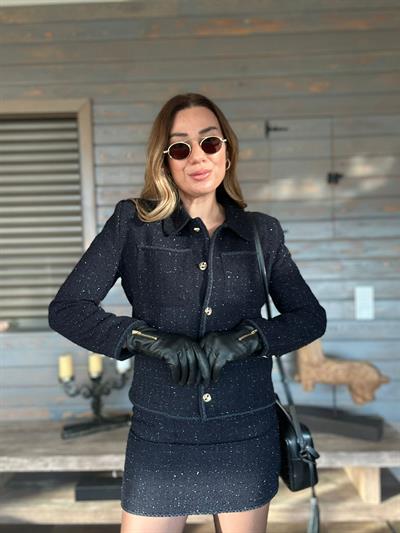 Tüvit Etek Ceket Takım