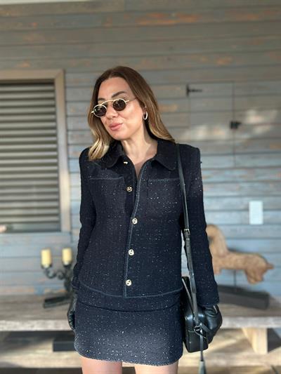 Tüvit Etek Ceket Takım